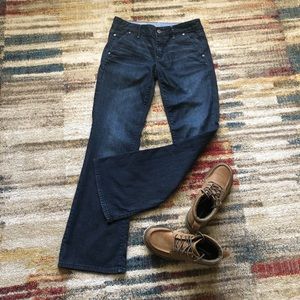 Gap Dark Wash Long & Lean Trouser Jeans